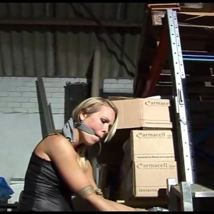 Dutch Girl Bound Cleavegagged Hands Taped