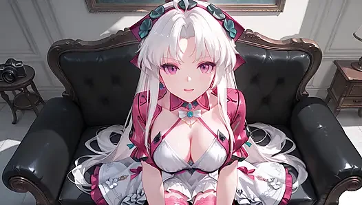 Carlotta came to a sex casting for the first time. Carlotta sex casting hentai cosplay