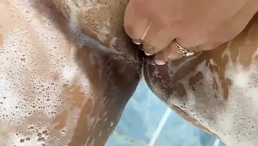 Ich dusche heiß