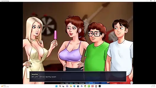 Summertime saga - Johannes and Erik watched Iwanka, Iwanka gave Johannes a blow job on camera