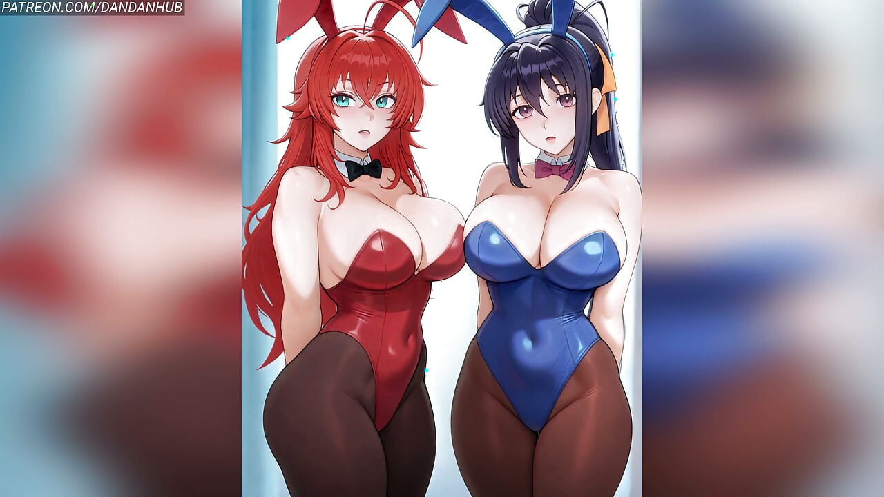 Rias and Akeno Twerking and Bouncing Together - DxD