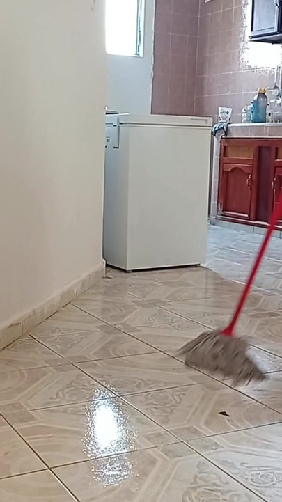 Unforgettable moment from "I left the cell phone recording while the lady did the cleaning in apartment 3"