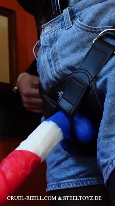 Memorable moment from "Ultimate Pleasure with Cruel Reell: The Universal Heavy Duty Harness by Steeltoyz"
