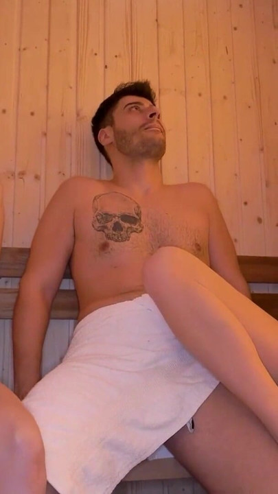 This Sauna Is Hotter Than Ever Redhead FFM Threesome Fun at Cherry-Candle | Clip 2