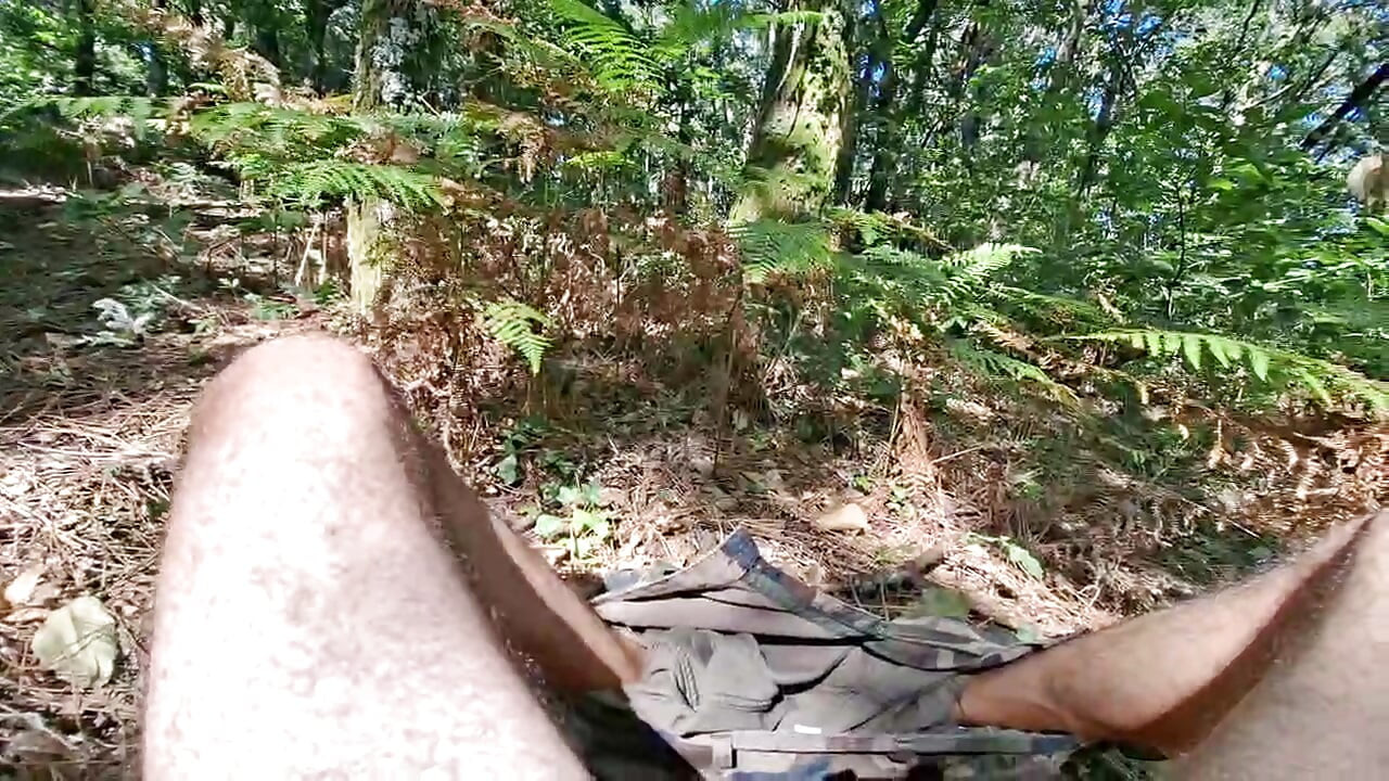 An hour of jerking in the middle of the forest, remi06cam4