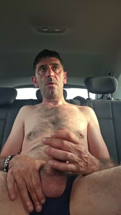 Straight guy masturbates in the car in underpants | Clip 3