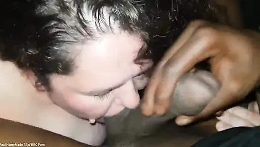 BBC Blowjob Licking Sucking His Big Balls Back of My Car