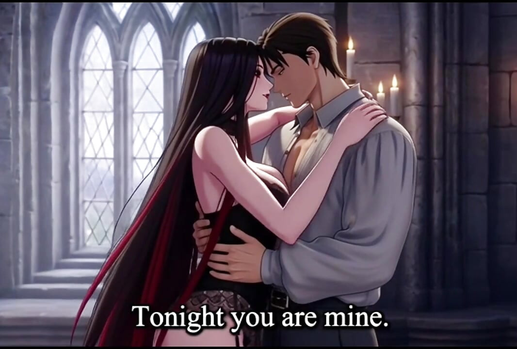 Gothic Vampire Queen Seduces Mortal Lover Into Forbidden Ecstasy & Eternal Bite