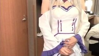 Cosplay kurzes Video (Emilia) Mikazuki s001