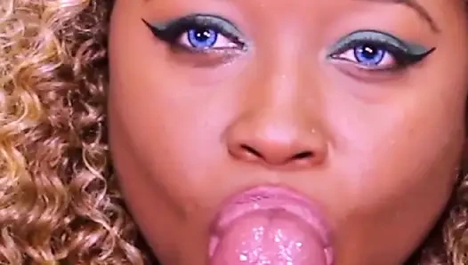Neuling nina rivera gibt ihren ersten weihnachts-blowjob