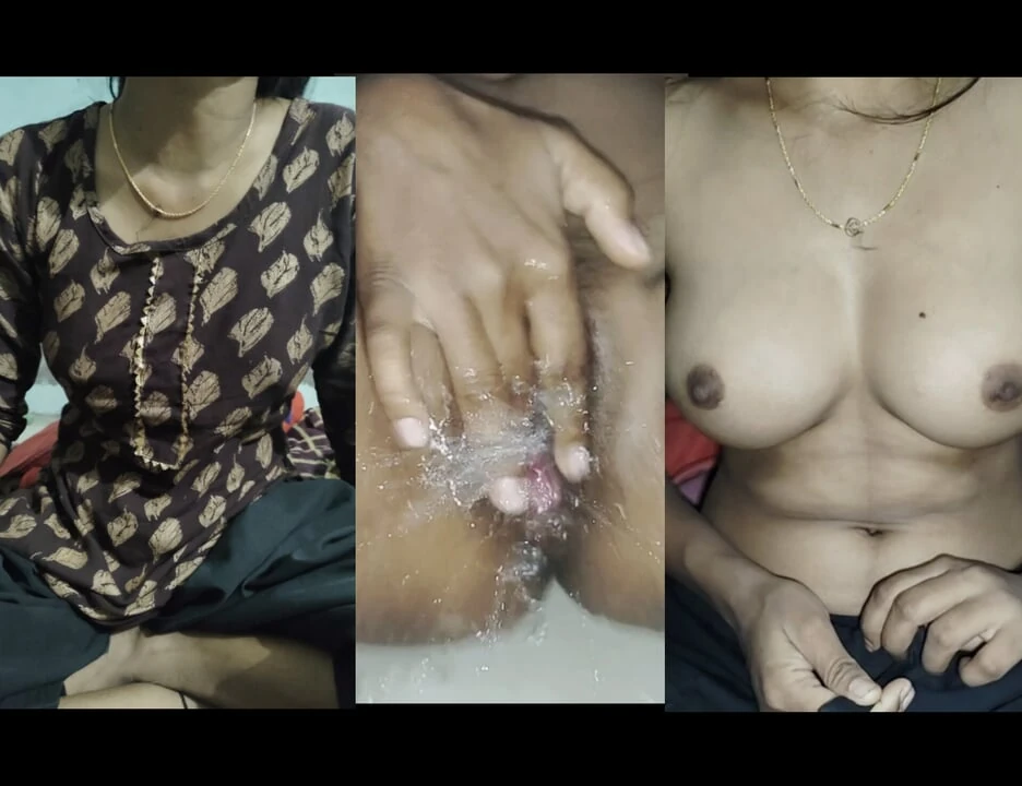 18 year old Indian teen girl squirts and releases water from her pussy