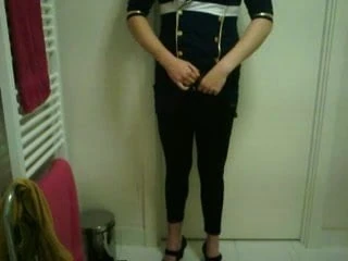 Dressed up masturbating x