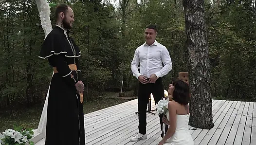 Looks Like the Wedding Didn't Go According to Plan? or Is a Threesome Supposed to Be Like That?