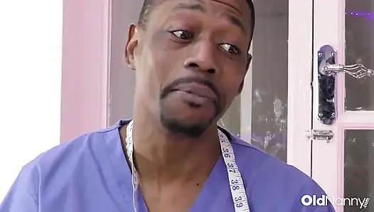 OldNanny - Tattooed Redhead Mature Gets Examined And Fucks Black Doctor Hard