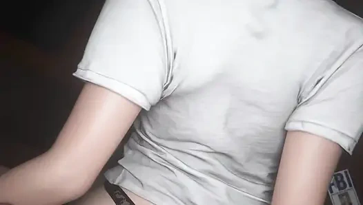 Resident Evil RE9 - Grace working overnight for that promotion White Remix Color (Sound) WM By Madruga3D Animation 3D Hentai