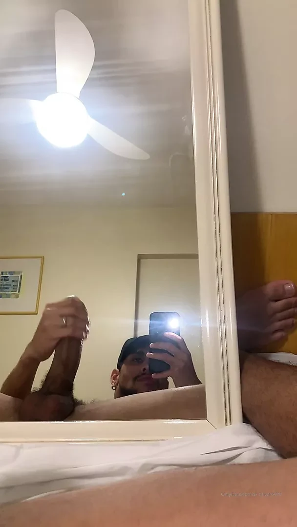 Handsome Latin man shooting a lot of cum from his huge cock3