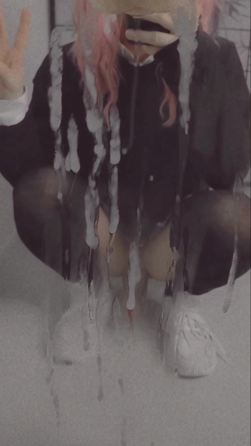 Big Cumshot over Dildo
