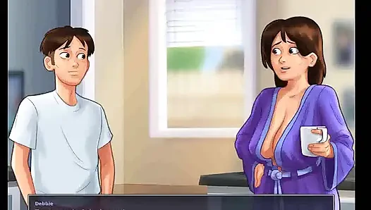 Yaz mevsimi efsanesi: yeni oda arkadaşı büyük memeli ateşli orta yaşlı seksi kadın bölüm 124