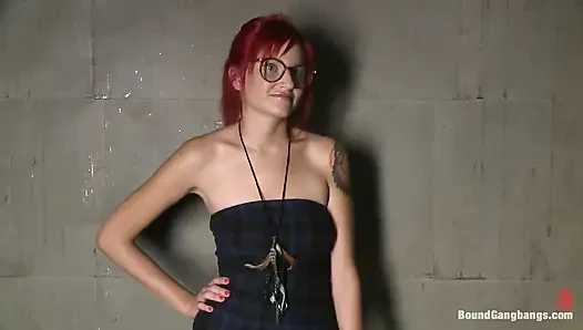 Art Student Gangbang in Freight Elevator