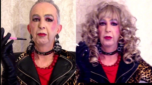 Smoking Sissy And Tranny Bimbo