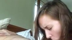 Amateur Beauty Performs Her Duty By Sucking Old Pervert (1)
