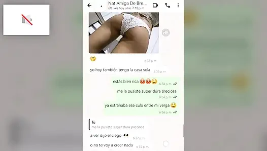 Heißer chat mit dem freund meiner freundin mit glückliches finale