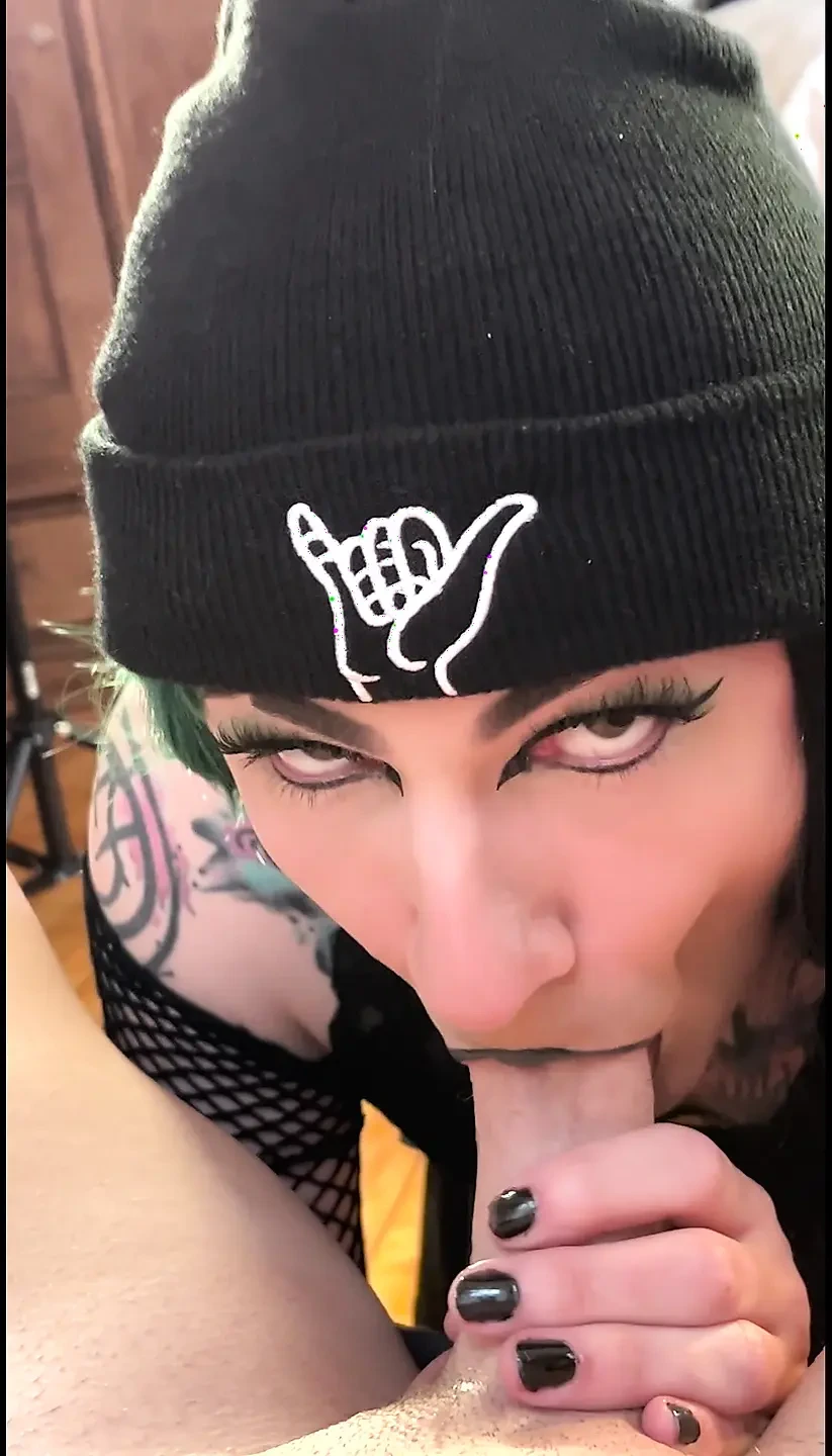 Super Sexy Goth Femboy Jade Madison Sucking and Fucking - Compilation 2