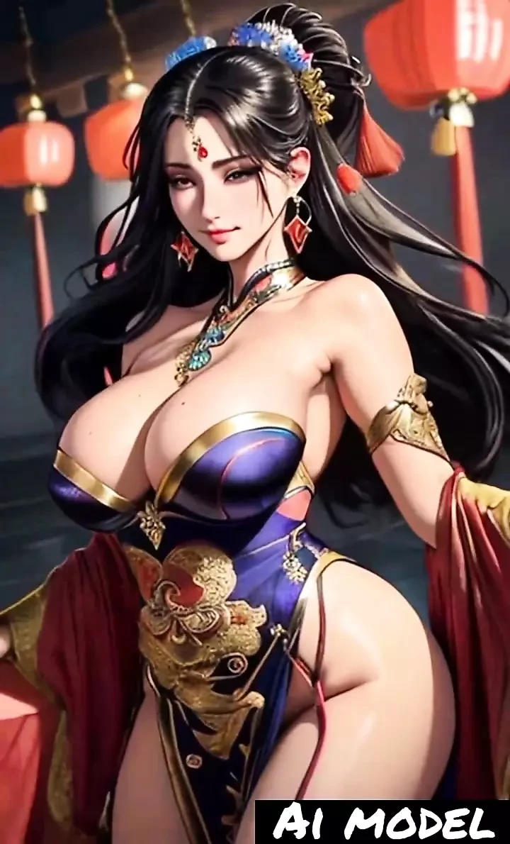 Beautiful Asian girl dancing