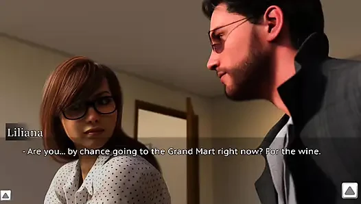 The Stepmother Is Dancing Playfully with the Neighbor