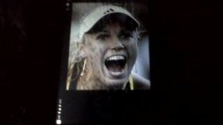Tributo a monstro facial Caroline Wozniacki