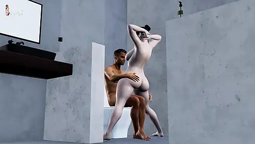 My Friend's Steamy Stepmom Maya's Secret: A Silent, Passionate Bathroom Fuck with Me