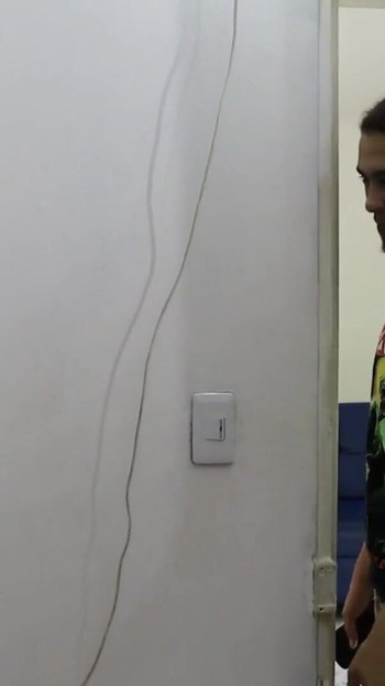Captivating moment from "enters the room without realizing it"