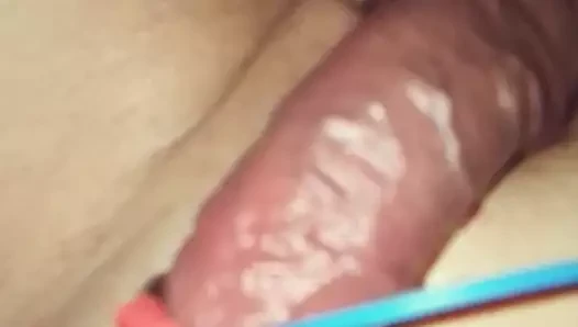 Langzame schatting met cumshot