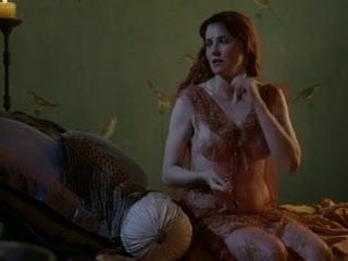 Lucy Lawless Showing Off Her Tits In A See Thrugh Top