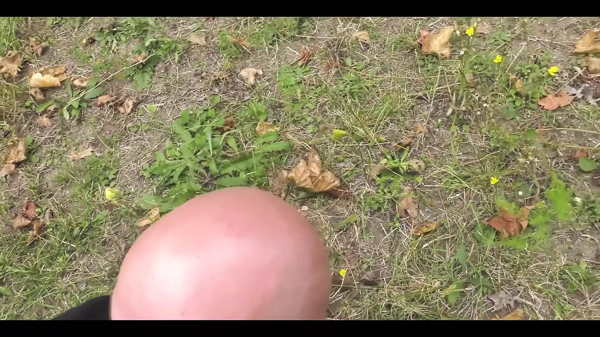 Brunette, Natural Tits, Sucks Cock in Front of Her House, Part 2