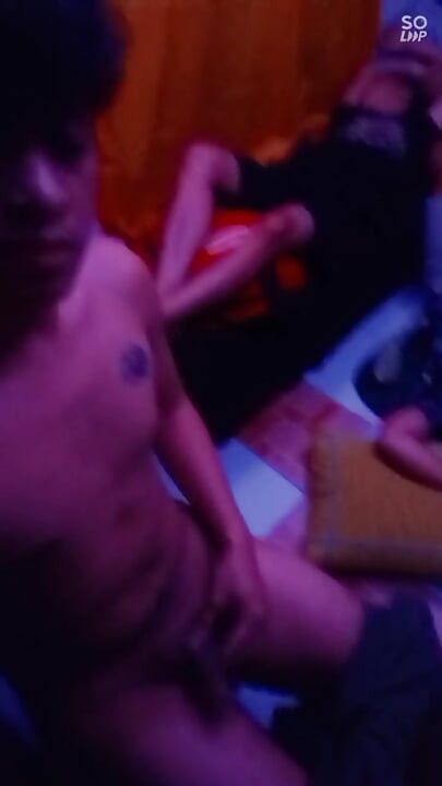 Pinoy Twink Jerks His Hard Cock Next to my resting Friends - Full Cumshot on Faphouse