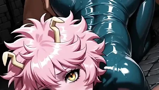 Hentai anime - komşu götünü nasıl hareket ettireceklerini çok iyi biliyor