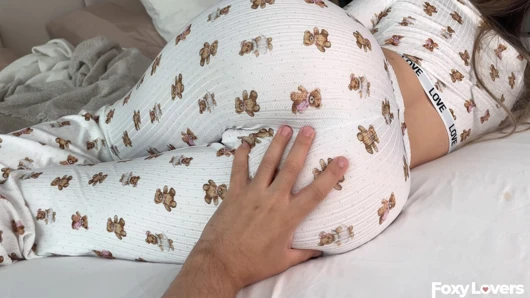 POV Bubble Butt Step Sister in Pajamas - FAT PUSSY LIPS GRIP my THICK COCK then CUM ON ASS 4K