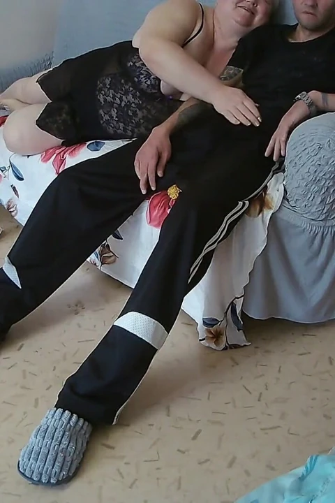 Mother-in-law Gives a Long Deep and High-quality Blowjob Before My Cumshot in Her Mouth