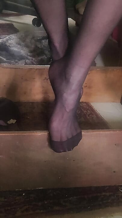 Goode Girl Black Pantyhose Foot Worship POV JOI