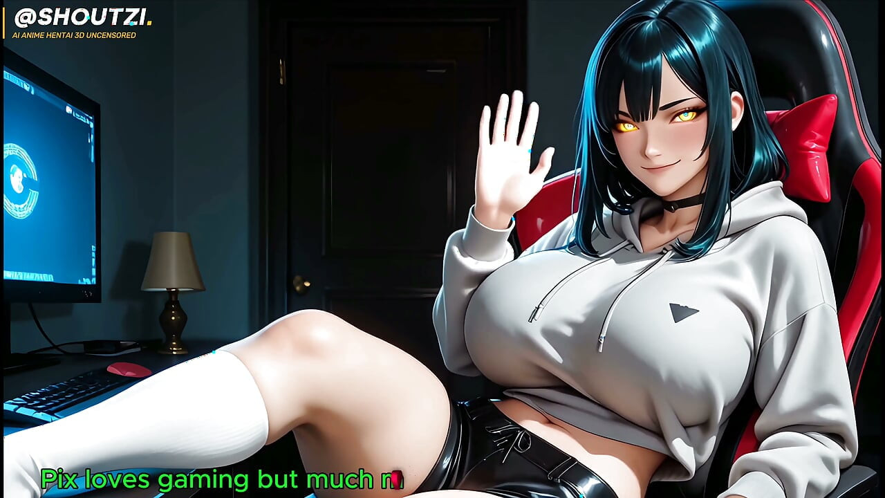 Pix the Naughty Gamer Slut Harem Girl Fuck Cowgirl Standing Sex Facial 4k