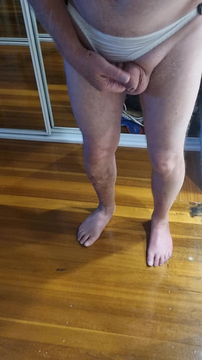Cute cute panties for little cock.