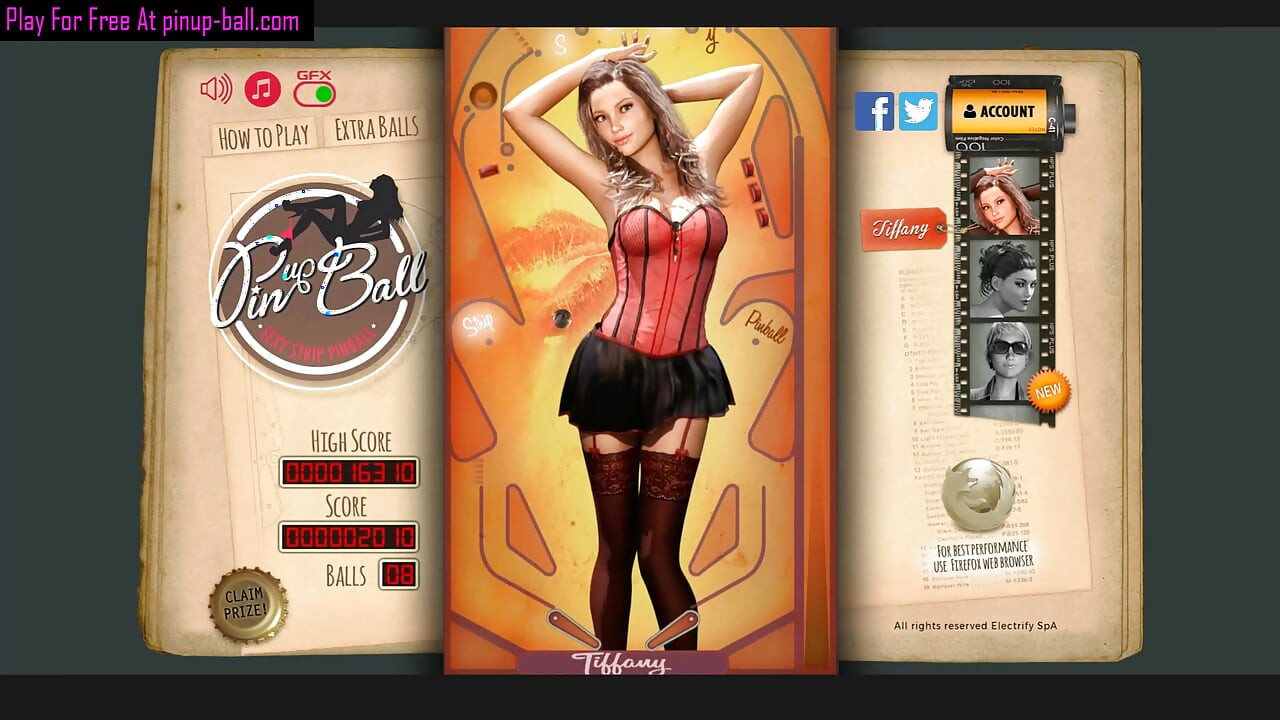 Pinup-ball, sexy strip-flipper