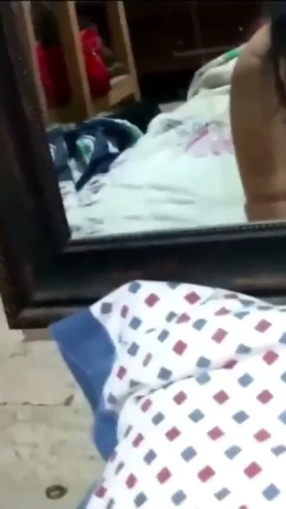 Beautiful lady leaning before the mirror, receiving love | Clip 2