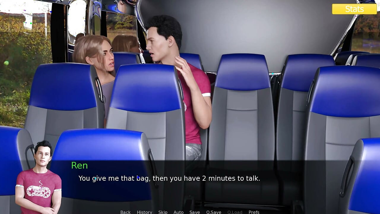 Erotica 8 - Ren Fingers Harper on the Bus After Catching Her Stealing