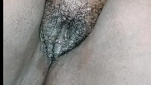 Fat black  cunt fingered