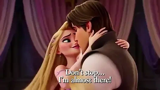 Rapunzel ve flynn binici fener kulesi tutkusu - romantik 3 boyutlu anime