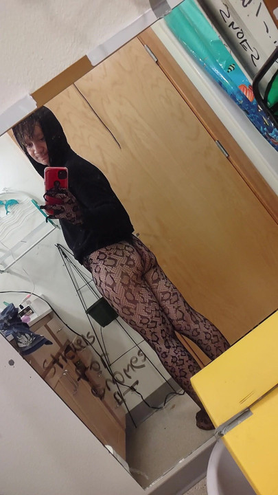 Me in new fishnets
