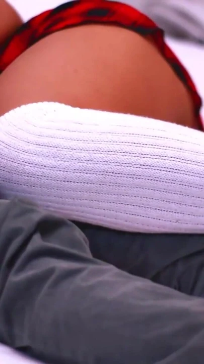 Captivating moment from "Neighbor and neighbor in a chance encounter at the pool, the neighbor asking for cum inside her"