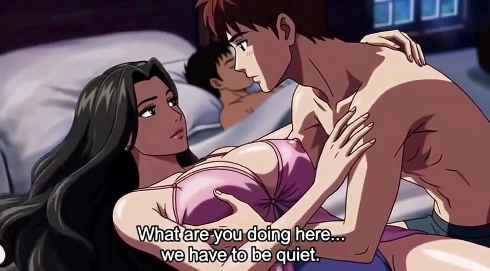 Stepson come in stepmom room and seduce her while father is on same bed